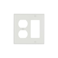 Cooper Wiring Devices Eaton 21 Series Thermoset Combination Wallplate, White