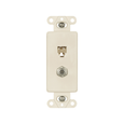 Cooper Wiring Devices Decorator Telephone Jack and Coaxial Combination Insert