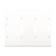 Cooper Wiring Devices Six-Gang Toggle Switch Wallplate, Polycarbonate