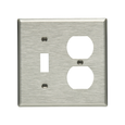 Cooper Wiring Devices 93 Series Stainless Steel Combination Wallplate