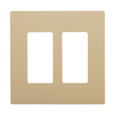 Cooper Wiring Devices Two-Gang Decorator Screwless Wallplate, Polycarbonate