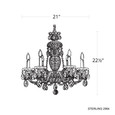 Schonbek SCH-2994 Sterling 6 Light 21in x 22.5in Chandelier