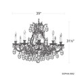 Schonbek SCH-6952 Sophia 12 Light 39in x 33in Chandelier