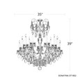 Schonbek SCH-ST1852N Sonatina 14 Light 35in x 39in Chandelier