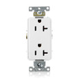 Leviton Decora Plus Commercial Grade Duplex Receptacle, 20-Amp 125-Volt NEMA 5-20R, White