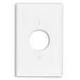 Leviton Thermoplastic Nylon Device-Mount Midway Wallplate, Single Receptacle