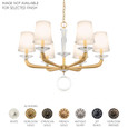 Schonbek SCH-MA1006N Emilea 6 Light 30.5in x 22.5in Chandelier