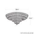 Schonbek SCH-5898 Petit Crystal Deluxe 21 Light 30.5in x 15.5in Flush Mount