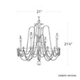 Schonbek SCH-AR1004N Esmery 4 Light 21in x 21.5in Chandelier