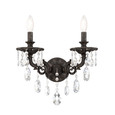 Schonbek SCH-5642 Milano 2 Light 13.5in x 15.5in Wall Sconce