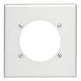 Leviton Thermoset Plastic 2-Gang Wallplate, (2) 30/50-Amp Power Outlets