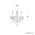 Schonbek SCH-ST1939N Sonatina 2 Light 12.5in x 17in Wall Sconce