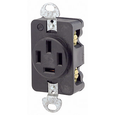 Leviton Industrial Grade Straight Blade Receptacle, 120/208V Y 3-Phase 20A