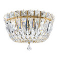 Schonbek SCH-5890 Petit Crystal Deluxe 3 Light 8in x 6in Flush Mount