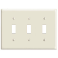 Leviton Thermoplastic Nylon 2-Gang Toggle Switch Wallplate, Midway Size