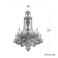 Schonbek SCH-2997 Sterling 12 Light 29in x 38in Two-Tier Chandelier