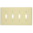 Leviton Thermoplastic Nylon Midway Toggle Switch Wallplate, Brown
