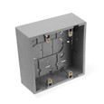 Leviton Surface-Mount Dual-Gang Electrical Back Box, Ivory