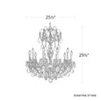 Schonbek SCH-ST1946N Sonatina 10 Light 25.5in x 29.5in Chandelier