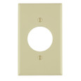 Leviton Thermoplastic Nylon 2-Gang Combination Wallplate, GFCI/Decora + Toggle, Gray