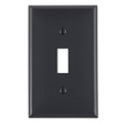 Leviton Thermoplastic Nylon 1-Gang Toggle Wallplate, Standard Size