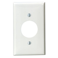 Leviton Thermoplastic Nylon Device Mount Commercial Grade 1-Gang Wallplate, Gray