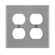 Leviton Thermoplastic Nylon 2-Gang Duplex Receptacle Wallplate