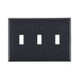 Leviton Thermoplastic Nylon 3-Gang Toggle Wallplate