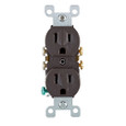 Leviton Residential Grade Impact-Resistant Straight-Blade Duplex Receptacle, 15-Amp 125-Volt NEMA 5-15R