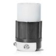 Leviton Industrial Grade Locking Connector, Black/White