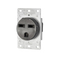 Leviton Industrial Grade Single Straight Blade Receptacle, 50A 125/250V NEMA 14-50R