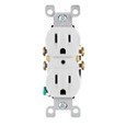 Leviton 5325 Residential Grade Impact-Resistant Straight Blade Duplex Receptacle 15-Amp 125-Volt NEMA 5-15R Brown