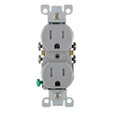 Leviton Tamper and Weather-Resistant Straight Blade Receptacle, 20A 125V NEMA 5-20R White