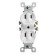 Leviton Residential Grade Straight Blade Duplex Receptacle, 15A/125V