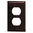 Leviton Thermoset Device-Mount Duplex Receptacle Wallplate, Brown