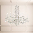 Schonbek RS8315N Siena 15-Light 41in x 35in Chandelier with Crystal Tusks