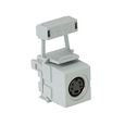 Leviton QuickPort S-Video Connector Housing, 110-Termination
