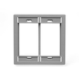 Leviton Dual-Gang MOS Wallplate, Multi-Color