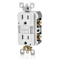 Leviton SmartlockPro Slim Tamper-Resistant Self-Test GFCI Receptacle, 15A/125V