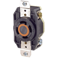Leviton Industrial Grade Flush Mount Locking Receptacle, Impact- and Chemical-Resistant