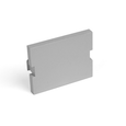 Leviton Blank MOS Module, 1.5 Units High, Light Almond