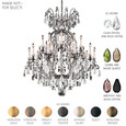 Schonbek SCH-3573 Renaissance Rock Crystal 15 Light 38in x 44in Chandelier