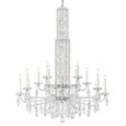 Schonbek RS84151N Siena 17-Light 40.5in x 50.5in 2-Tier Chandelier