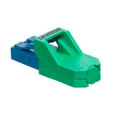 Leviton Port Protection Plug with Dust Cap, Blue, for Secure Keyed LC Systems