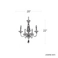 Schonbek Signature 9675 Jasmine 5-Light 20in x 22in Chandelier