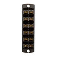Leviton SDX Precision Molded Fiber Adapter Plate, Violet OM4+ Duplex LC