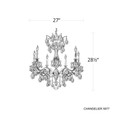 Schonbek SCH-5677 Milano 7 Light 27in x 28.5in Chandelier