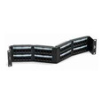 Leviton Cat 5e Universal Recessed-Angled Patch Panel, 48-Port, 2RU
