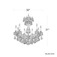 Schonbek SCH-5679 Milano 9 Light 30in x 31in Chandelier