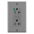 Leviton Hospital Grade GFCI Duplex Receptacle, Self-Test, 20A/125V